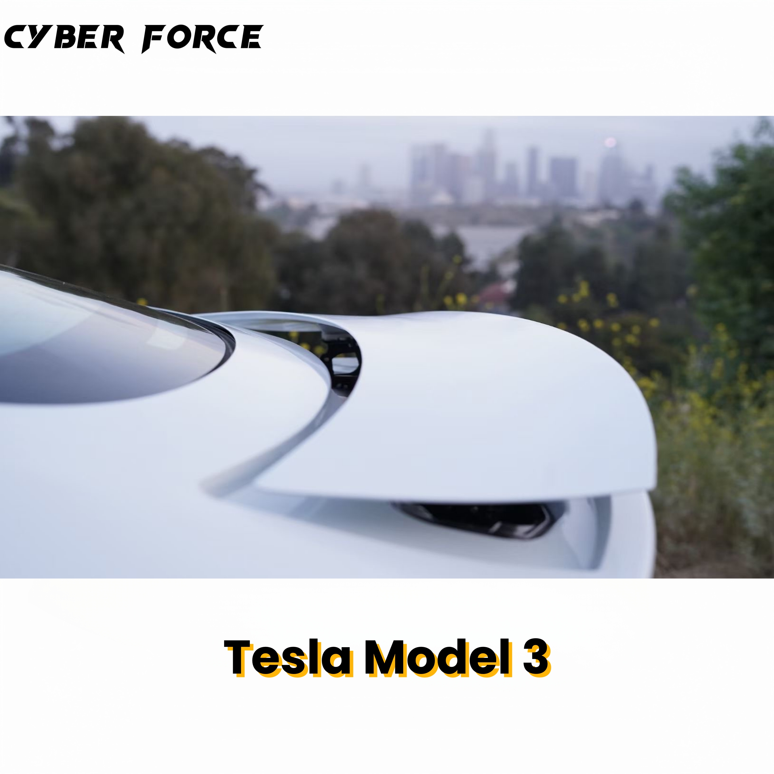 Tesla Model 3 E-Rear Spoiler(with Trunk)